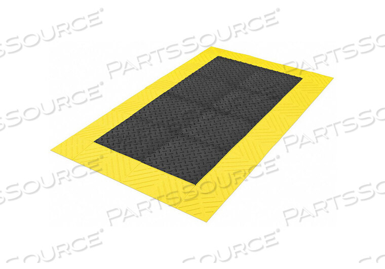 OEM#: 621S3696BYANTIFATIGUE RUNNER BLACK YLLWBRDR 3X8FT от Notrax