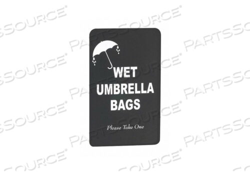 OEM#: S117BKWET UMBRELLA BAG HOLDER SIGN PANEL by Glaro Products Inc