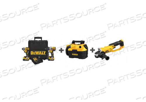 OEM#: DCK299P2/DCV580H/DCG412BCБЕСПРОВОДНОЙ КОМБИНИРОВАННЫЙ НАБОР 20.0V 4 ИНСТРУМЕНТА от DeWalt