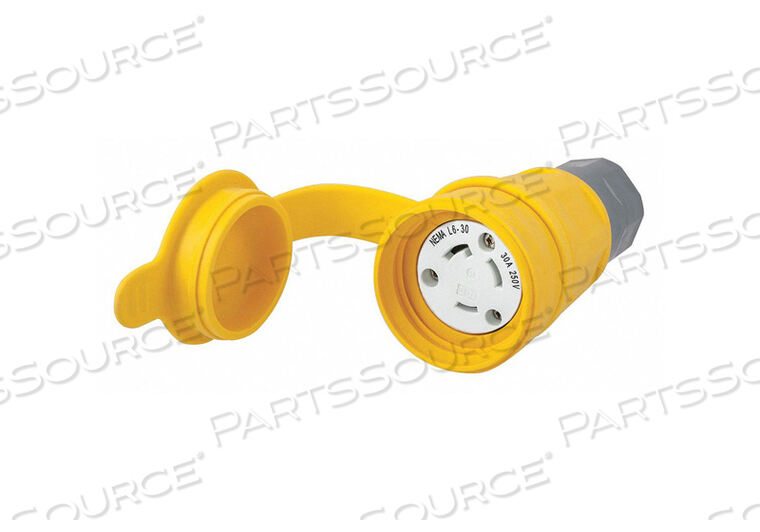 OEM#: HBL29W48CONNECTOR L6-30R 30A 250VAC YELLOW от Hubbell Incorporated, Wiring Device-Kellums