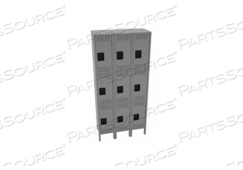 OEM#: TTS-121224-3MGWRDRB LOCKR LVRD 3 WD 3 TIER MEDIUM GRAY от Tennsco Corp.