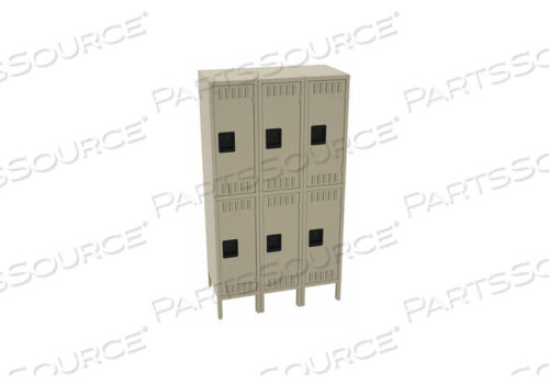 OEM#: DTS-121830-3SDШКАФЧИК ГАРДЕРОБНЫЙ LVRD 3 ШИРИНЫ 2 ЯРУСА ПЕСОЧНЫЙ от Tennsco Corp.