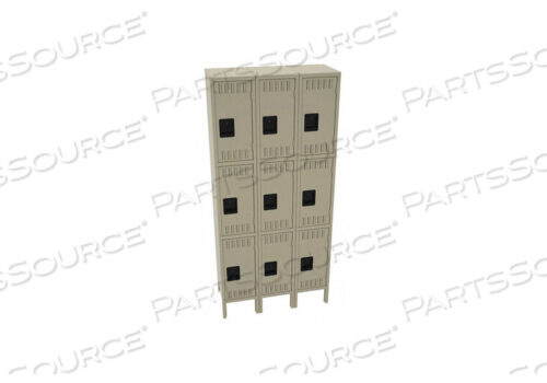 OEM#: TTS-121224-3SDШКАФЧИК ГАРДЕРОБНЫЙ LVRD 3 ШИРИНЫ 3 ЯРУСА ПЕСОЧНЫЙ от Tennsco Corp.
