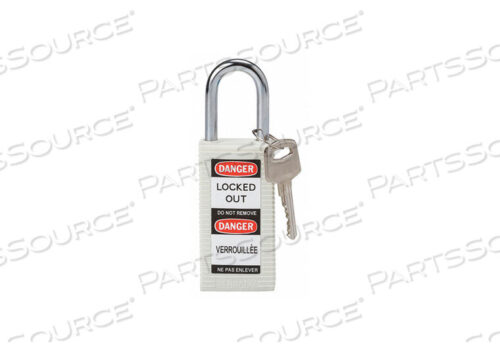 OEM#: 123413LOCKOUT PADLOCK KD WHITE 3 H от Brady Americas