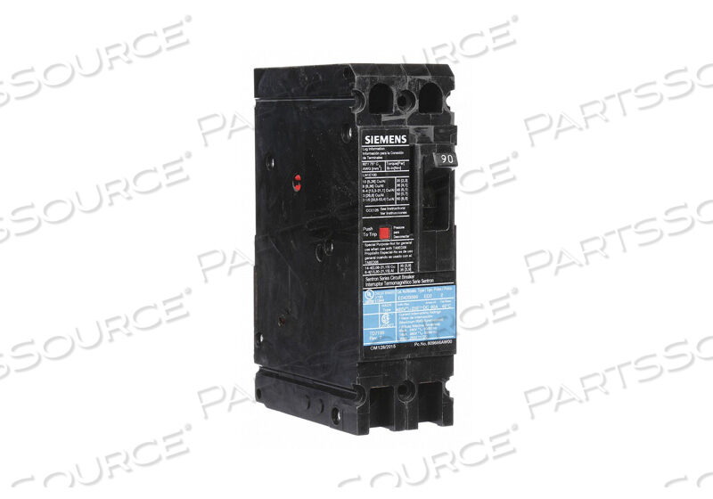 OEM#: ED42B090АВТОМАТИЧЕСКИЙ ВЫКЛЮЧАТЕЛЬ 90A 2P 480VAC ED4 от Siemens