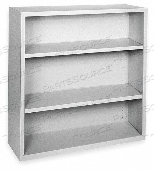 КНИЖНЫЙ ШКАФ СТАЛЬНОЙ 3 ПОЛКИ ГОЛУБОГО СЕРОГО ЦВЕТА 42HX36W