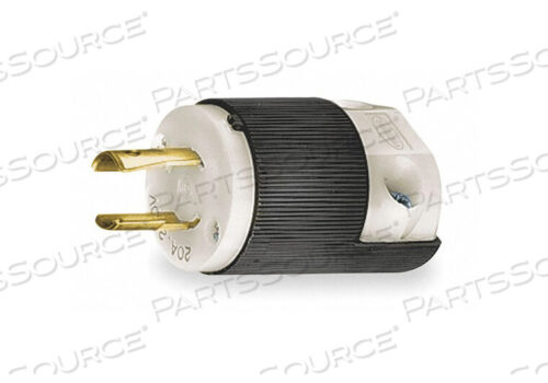 OEM#: HBL7102CLOCKING PLUG, 20A, 250V, 2P 2W NYLON BLACK/WHITE от Hubbell Incorporated, Wiring Device-Kellums