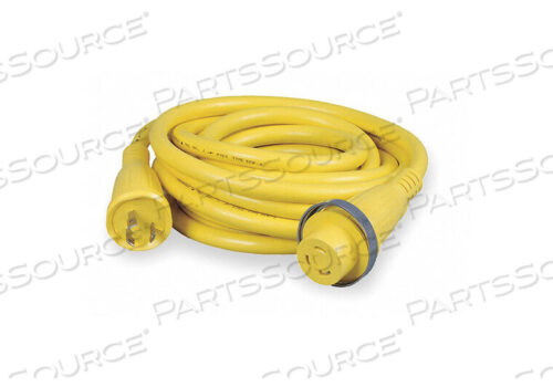 OEM#: HBL61CM03ШНУР ПИТАНИЯ, 25 ФУТОВ, 30 А, 125 В переменного тока, 10 AWG, NEMA L5-30P - NEMA L5-30R, ЖЕЛТЫЙ от Hubbell Incorporated, Wiring Device-Kellums