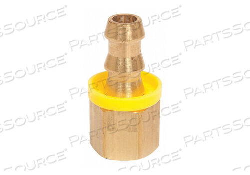 OEM#: PB-NPF-0404PUSH ON HOSE FITTING 1/4 X1/4 BARBXNPTF by Continental