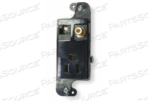 OEM#: RJ650BKTRRETACLE VOICE/DATA 5-15R 125V от Hubbell Incorporated, Wiring Device-Kellums