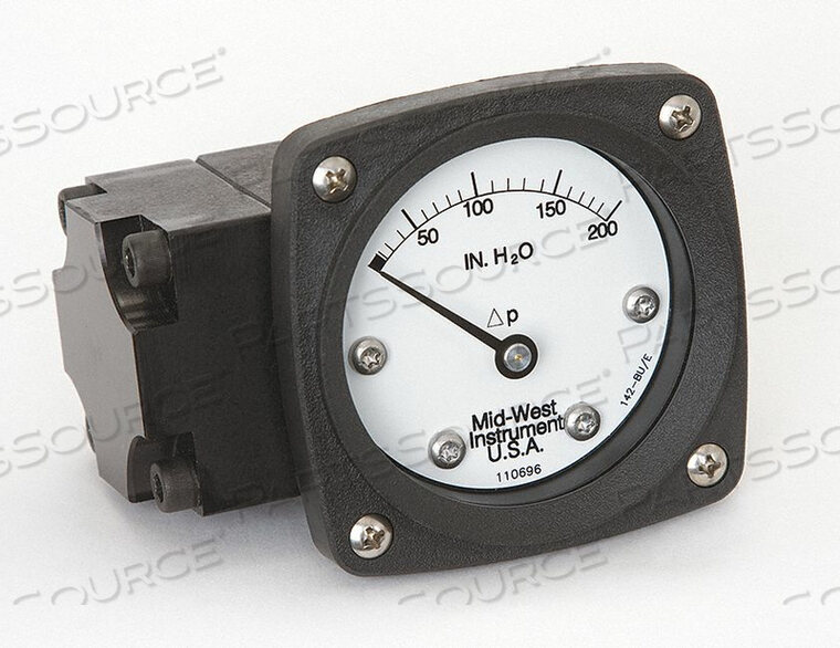 OEM#: 142-AA-00-OO-200HPRESSURE GAUGE 0 TO 200 IN H2O by Mid-West Instrument