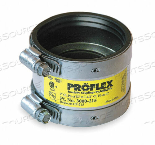 OEM#: 3000-2152 СОЕДИНИТЕЛЬНАЯ МУФТА ИЗ ЧУГУНА X 1-1/2 ИЗ ПВХ/СТАЛЬ/XHCI PROFLEX от Fernco