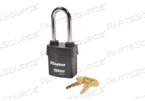 OEM#: 6121KALJ10G010НАВЕСНОЙ ЗАМОК С КЛЮЧОМ 7/8 В ПРЯМОУГОЛЬНИК ЧЕРНЫЙ от Master Lock