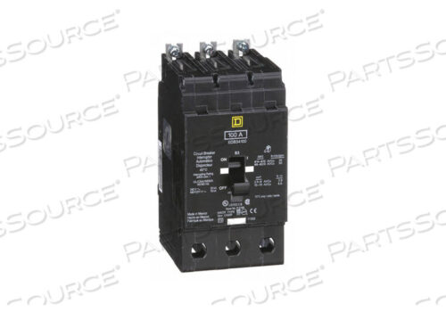 OEM#: EDB34100АВТОМАТИЧЕСКИЙ ВЫКЛЮЧАТЕЛЬ 100A BOLT ON 277/480V 3P квадратный D