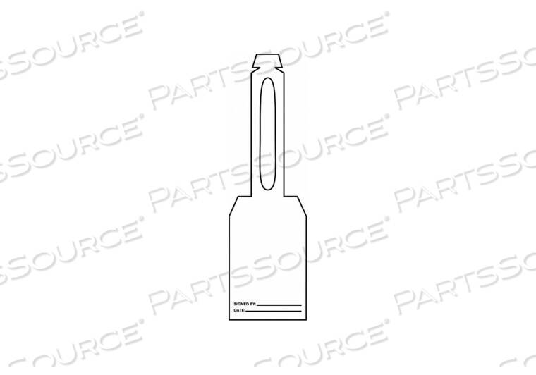 OEM#: TAL370ПУСТАЯ БИРКА 5-1/4 X 3-1/4 ДЮЙМА БЕЛАЯ PK25 от Accuform Manufacturing, Inc.