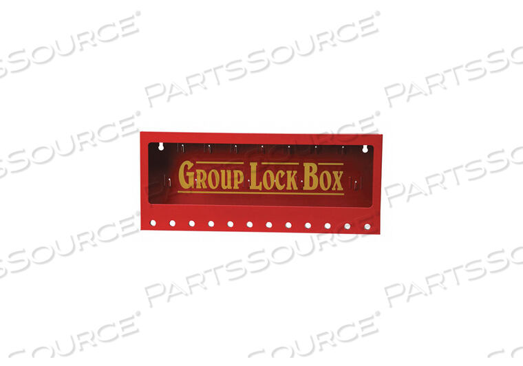 OEM#: 105715НАСТЕННЫЙ ГРУППОВОЙ БЛОКИРОВОЧНЫЙ КОРОБ, СТАЛЬНОЙ, КРАСНЫЙ, 16-3/4 Ш X 7 В от Brady Americas