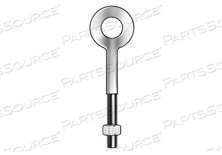 OEM#: N2007-8GUT РЫМ-БОЛТ - 5/8-11 X 8L - 1-3/8 I.D. - 2-1/2 O.D. - ГЛАДКИЙ УЗОР - УГЛЕРОДИСТАЯ СТАЛЬ от Ken Forging