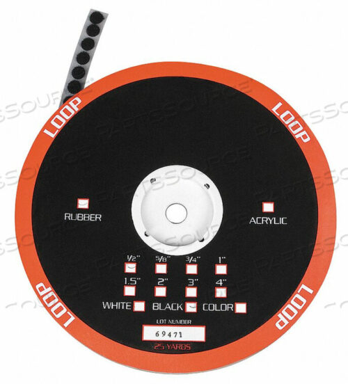 OEM#: 16U767LOOP ROUND 3/4 DIA BLACK PK1030 от Tapecase