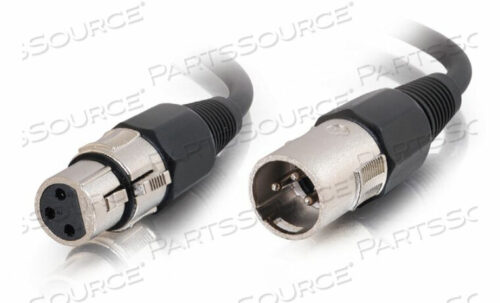 OEM#: 4006250FT 0.25 XLR MALE/FEMALE PRO AUDIO CABLE - ЧЕРНЫЙ от Legrand AV (C2G)
