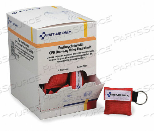 OEM#: J5095Защитная маска для лица с цепью для сердечно-легочной реанимации PK30 от First Aid Only