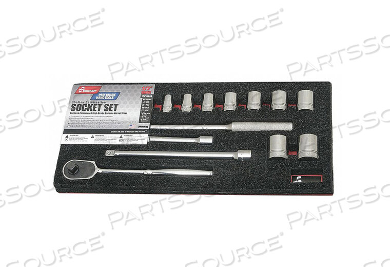 OEM#: 5120-01-187-8433 НАБОР ТОРЦЕВЫХ КЛЮЧЕЙ SAE 1/2 IN DR 17 шт. от Ability One