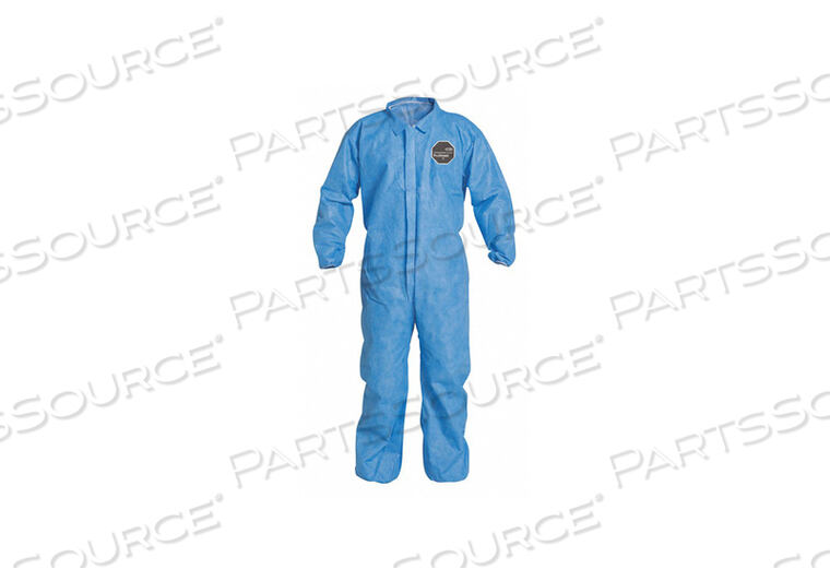 OEM#: PB125SBU4X002500H3335 ЭЛАСТИЧНЫЙ КОМБИНЕЗОН С ВОРОТНИКОМ СИНИЙ 4XL PK25 от DuPont
