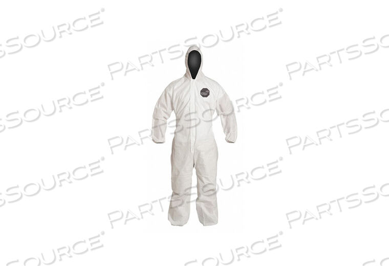 OEM#: PB127SWHXL002500H3337 ЭЛАСТИЧНЫЙ БЕЛЫЙ КОМБИНЕЗОН С КАПЮШОНОМ XL PK25 от DuPont