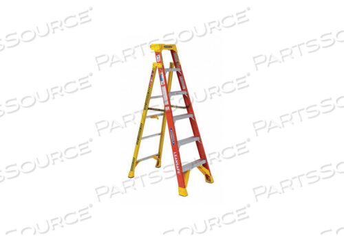 OEM#: L62066 СТЕКЛОВОЛОКНИСТАЯ ЛЕСТНИЦА С ПЛАСТИКОВЫМ ПОДДОНОМ ДЛЯ ИНСТРУМЕНТОВ, КРЫШКА 300 ФУНТОВ от Werner