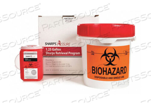OEM#: SA125G-1КОНТЕЙНЕР SHARPS 9 Вт 1-1/4 ГАЛЛОНА. КРЫШКА С ЗАЩЕЛКОЙ от Sharps Compliance, Inc.