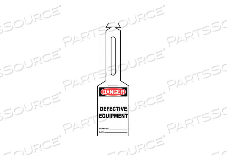 OEM#: TAL302LOOP N STRAP DANGER TAG 5.25 X3.25 PK25 от Accuform Manufacturing, Inc.