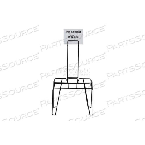 OEM#: 206-28-RS-BLKHAND ПОДСТАВКА ДЛЯ КОРЗИНЫ И ВЫВЕСКА ДЛЯ ПОКУПОЧНОЙ КОРЗИНЫ ОБЪЕМОМ 28 ЛИТРОВ от Versacart Systems, Inc.