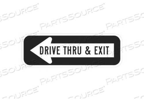 OEM#: T1-1859-EG_18X6ЗНАК ВЫХОДА 6 В 18 Ш АЛЮМИНИЙ от Lyle Signs Inc.