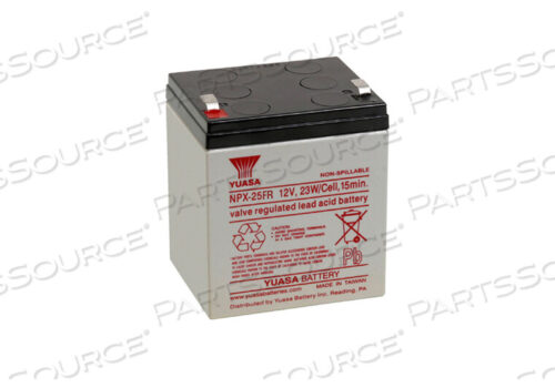 Replaces Datex-Ohmeda 1009-5682-000BATTERY, SEALED LEAD ACID, 12V, 5.4 AH, FASTON (F1)