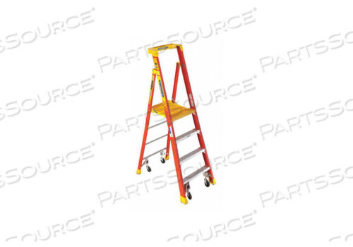 OEM#: PD6204-4C4 ТИП 1A ЛЕСТНИЦА ПОДИУМНАЯ ИЗ СТЕКЛОВОЛОКНА С КОЛЕСАМИ, НАГРУЗКА 300 ФУНТОВ от Werner