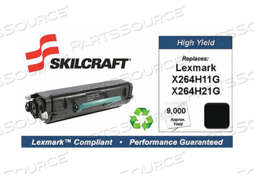 OEM#: SKL-X264H21GТОНЕР-КАРТРИДЖ ЧЕРНЫЙ 9000 LEXMARK X264 от Source America