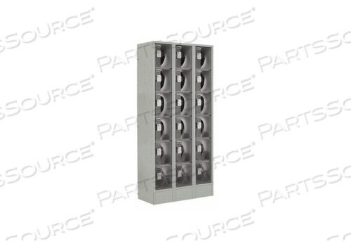 OEM#: LUPE-3W6T-PC1S-02-31-ABOX LOCKER CLEARVIEW 3 WIDE 6 TIER GRAY от JT Eaton