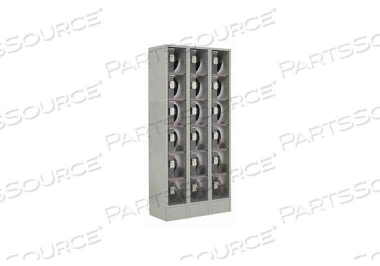 OEM#: LUPE-3W6T-PC1S-02-31-ABOX LOCKER CLEARVIEW 3 WIDE 6 TIER GRAY от JT Eaton