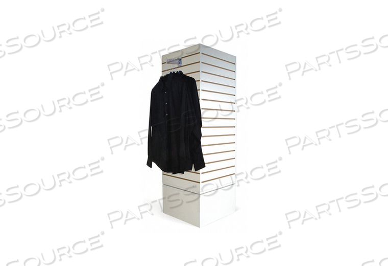 OEM#: WDSWT20WHROTATING SLATWALL MERCHANDISER CUBE 20W X 20D X 60H - WHITE by Econoco