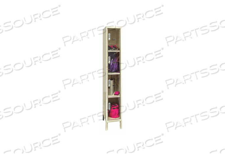OEM#: UESVP1288-4A-PTBOX LOCKR CLRVIEW 1 WIDE 4 TIER TAN от Hallowell
