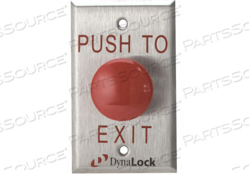 OEM#: 6290 LED NRPUSH TO EXIT BUTTON SS SILVER от Dynalock