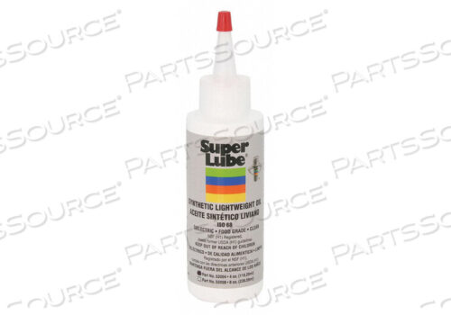 OEM#: 52004HYDRAULIC OIL, 4 OZ CONTAINER, BOTTLE, 428 DEG F, MEETS USDA H1, NSF H1 by Super Lube