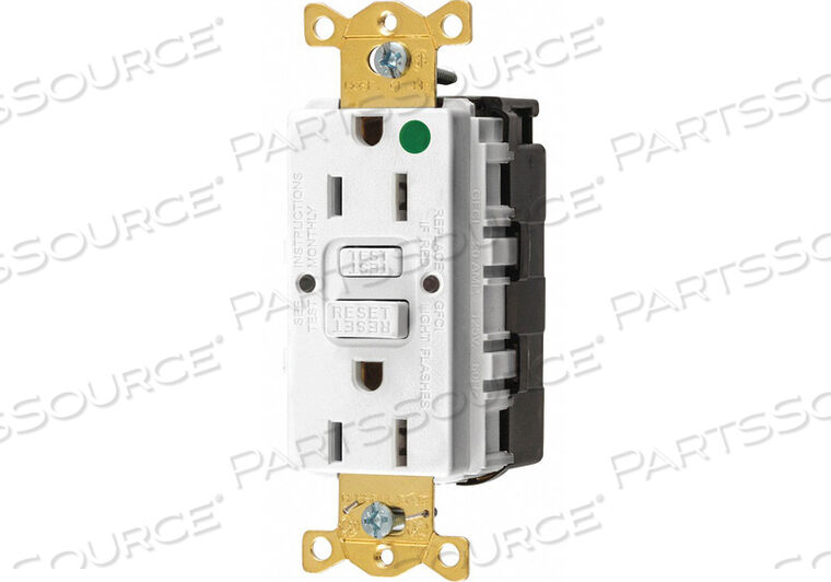OEM#: SNAPGF82WGFCI RCEPTCLE HSPITAL WHT 15A 0.5 HP от Hubbell Incorporated, Wiring Device-Kellums
