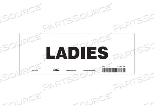 OEM#: 473Y28ЗНАК ТУАЛЕТА 10 Ш 3-1/2 В 0,004 ТОЛЩИНА от Condor