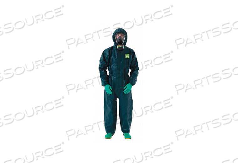 OEM#: GR40-T-92-122-05J4519 КОМБИНЕЗОН С КАПЮШОНОМ И НОСКОМ ЗЕЛЕНЫЙ XL PK6 от Ansell Healthcare