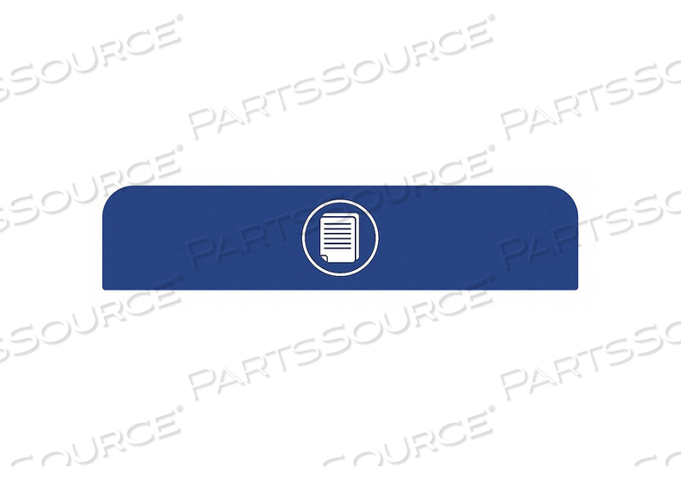 OEM#: 1961595RECYCLE LABEL 8-1/2 H 1-25/32 W BLUE by Rubbermaid Medical Division