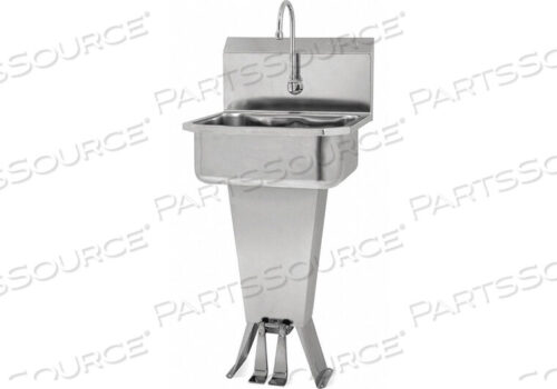 OEM#: 501L-0.5 НАПОЛЬНАЯ РАКОВИНА С ДВОЙНЫМ КЛАПАНОМ С ПЕДАЛЬЮ, НИЗКИЙ РАСХОД 0,5 ГАЛЛОНА В МИНУТУ от Sani-Lav