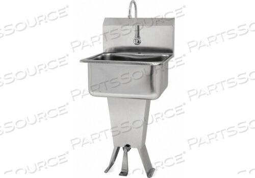 OEM#: 5211-0.5Раковина для рук 19 дюймов L SS SINGLE с педалью для одной ноги от Sani-Lav