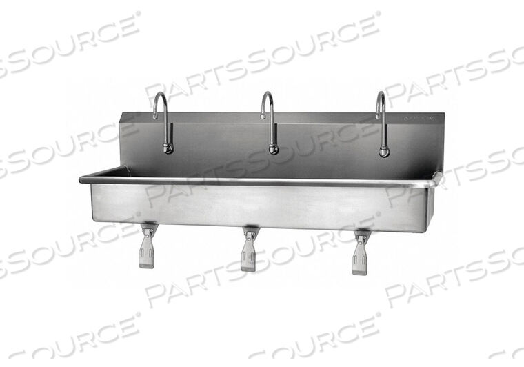 OEM#: 56W1-0,53-ЧЕЛОВЕК НАСТЕННАЯ МОЙКА С ОДНИМ КОЛЕННЫМ ПЕДАЛЬЮ, 0,5 ГАЛЛОНОВ В МИНУТУ от Sani-Lav