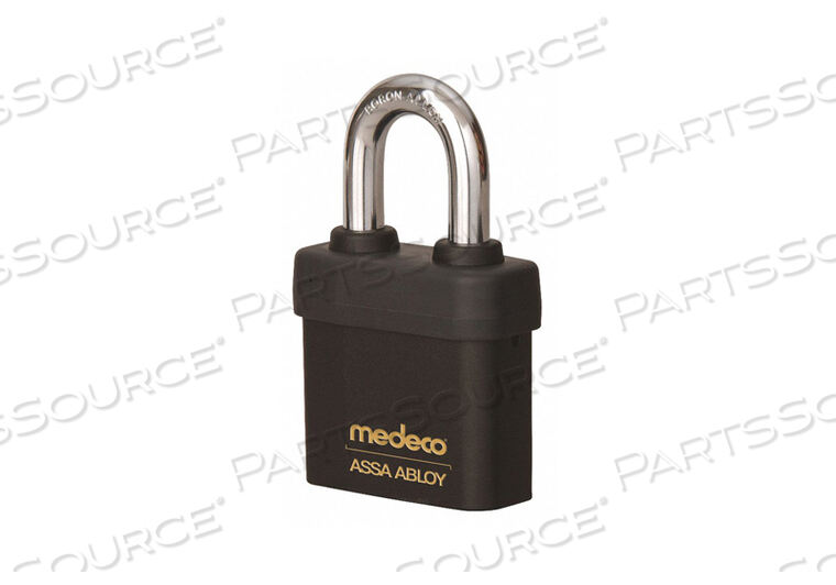 OEM#: 5471F00-T-26-DL-PKEYED НАВЕСНОЙ ЗАМОК 7/16 В КВАДРАТНОМ ЧЕРНОМ ЦВЕТЕ от Medeco Inc.