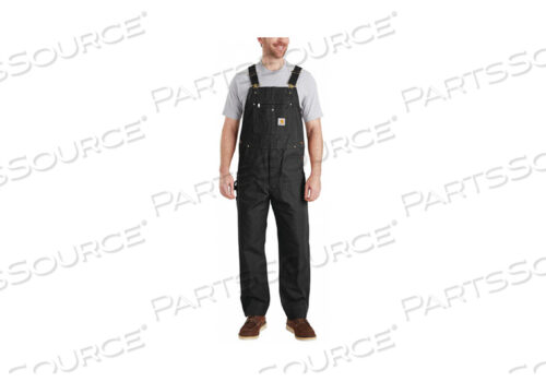 OEM#: 102776-001-38X32BIB OVERALLS 38 WAIST SZ 32 INSEAM BLK by Carhartt
